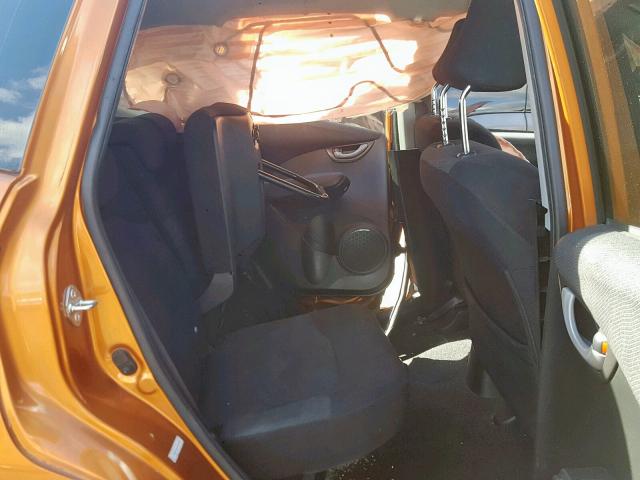 JHMGE88409S009089 - 2009 HONDA FIT SPORT ORANGE photo 6