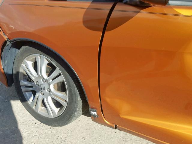 JHMGE88409S009089 - 2009 HONDA FIT SPORT ORANGE photo 9