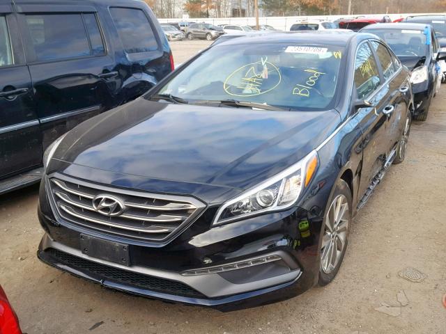 5NPE34AF7FH074180 - 2015 HYUNDAI SONATA SPO BLACK photo 2