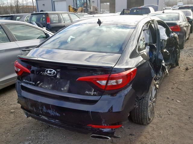 5NPE34AF7FH074180 - 2015 HYUNDAI SONATA SPO BLACK photo 4