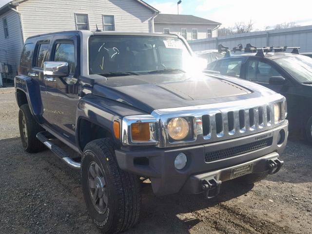 5GTDN13E478217457 - 2007 HUMMER H3 BLUE photo 1