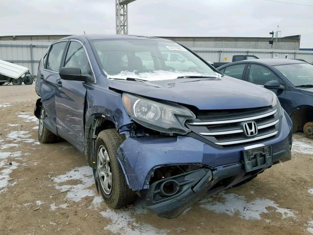 5J6RM4H39DL000353 - 2013 HONDA CR-V LX BLUE photo 1