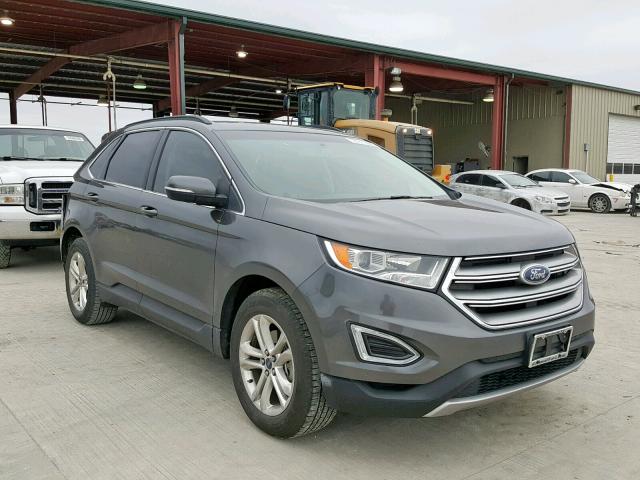 2FMTK3J9XFBB66616 - 2015 FORD EDGE SEL GRAY photo 1