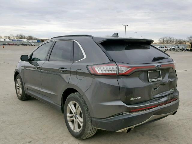 2FMTK3J9XFBB66616 - 2015 FORD EDGE SEL GRAY photo 3