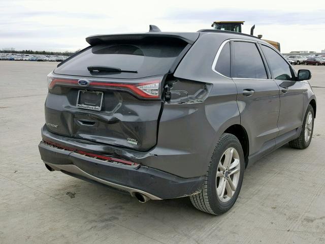 2FMTK3J9XFBB66616 - 2015 FORD EDGE SEL GRAY photo 4