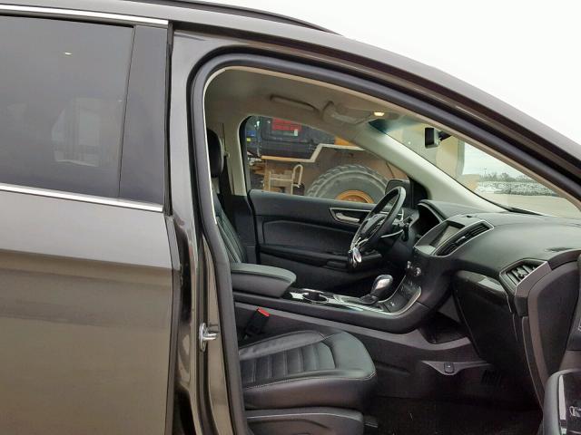 2FMTK3J9XFBB66616 - 2015 FORD EDGE SEL GRAY photo 5