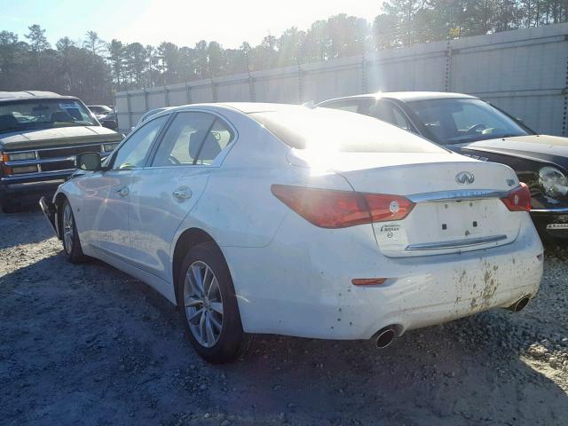 JN1BV7AP9EM682555 - 2014 INFINITI Q50 BASE 白色 照片 3