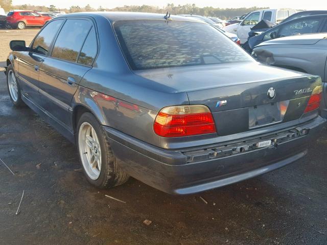 WBAGH83421DP21805 - 2001 BMW 740 IL GRAY photo 3