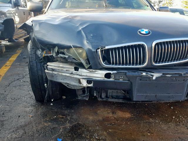 WBAGH83421DP21805 - 2001 BMW 740 IL GRAY photo 9