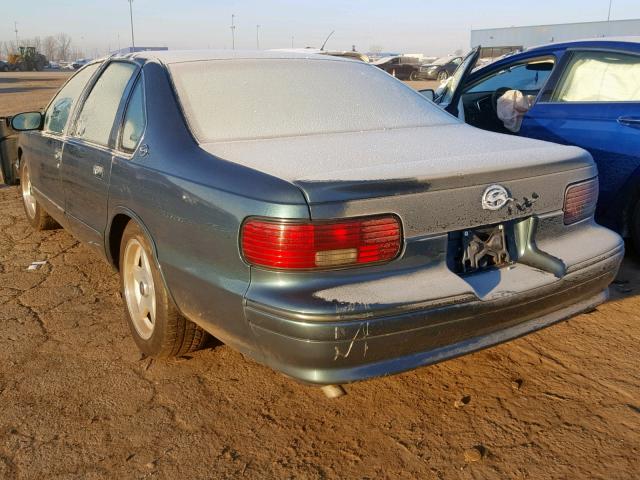 1G1BL52P5SR187007 - 1995 CHEVROLET CAPRICE / GREEN photo 3