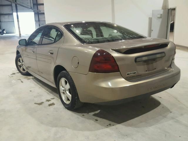2G2WP552X61155914 - 2006 PONTIAC GRAND PRIX BEIGE photo 3
