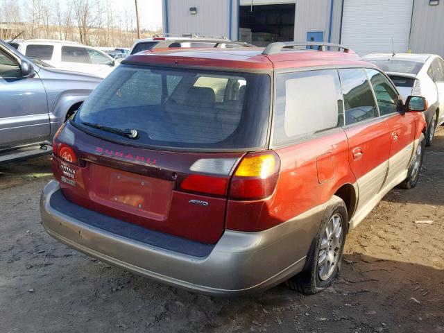 4S3BH686347643615 - 2004 SUBARU LEGACY OUT MAROON photo 4