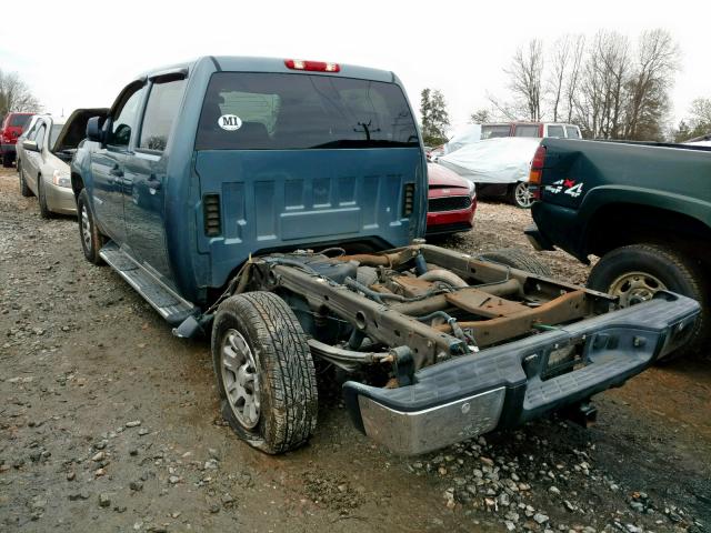 2GTEC13J471670687 - 2007 GMC NEW SIERRA BLUE photo 3