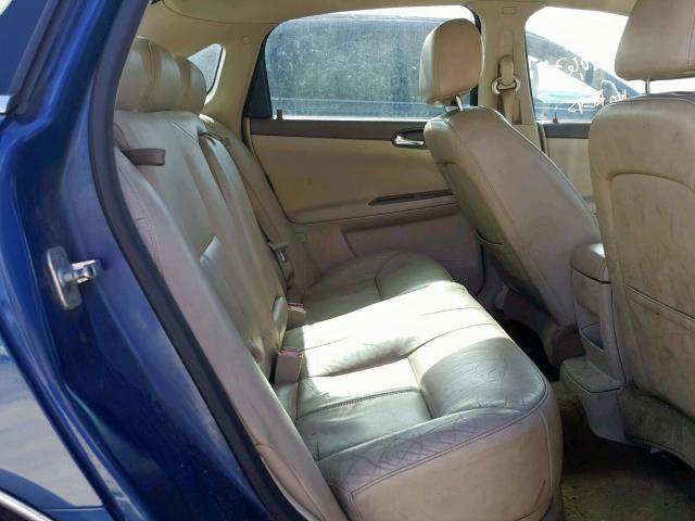 2G1WU581869194809 - 2006 CHEVROLET IMPALA LTZ BLUE photo 6