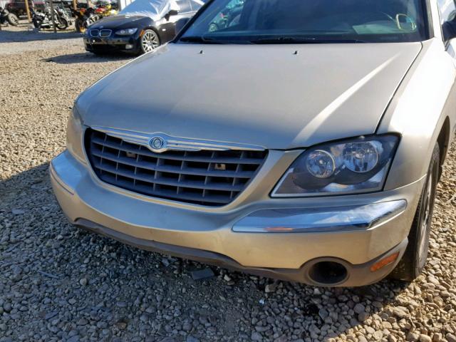 2C4GM48L05R556301 - 2005 CHRYSLER PACIFICA TAN photo 9