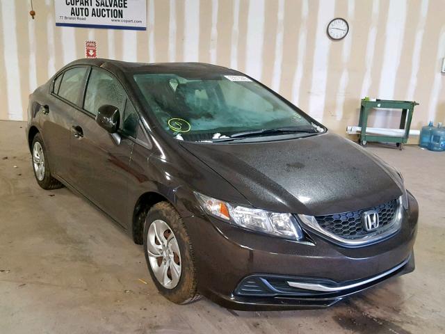 19XFB2F52DE219476 - 2013 HONDA CIVIC LX BROWN photo 1