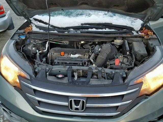 JHLRM4H75CC013966 - 2012 HONDA CR-V EXL GREEN photo 7