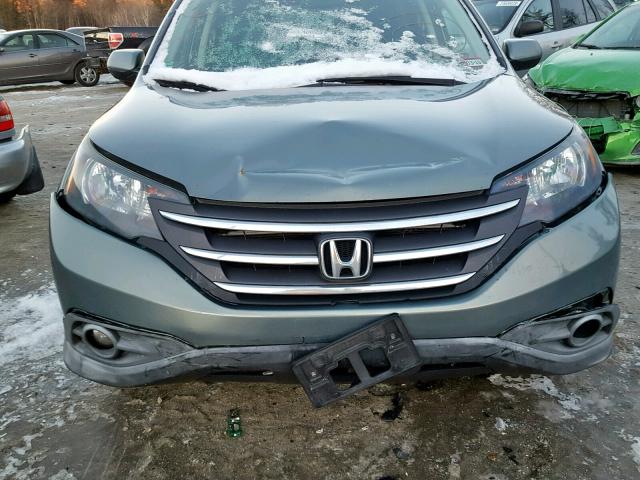 JHLRM4H75CC013966 - 2012 HONDA CR-V EXL GREEN photo 9