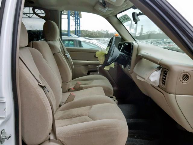 1GNEC16Z85J224165 - 2005 CHEVROLET SUBURBAN C WHITE photo 5