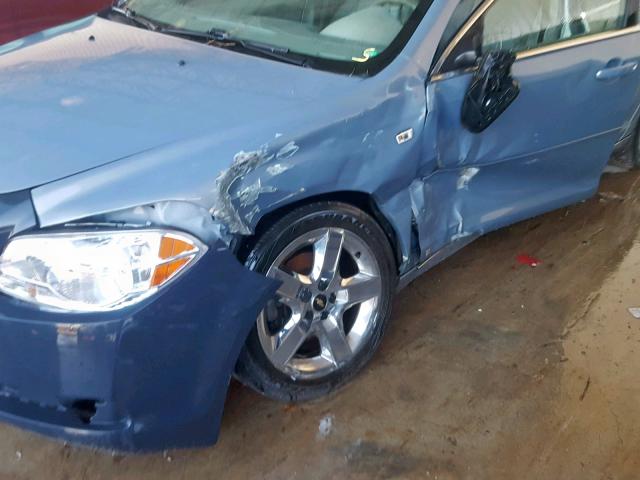 1G1ZH57B084285316 - 2008 CHEVROLET MALIBU 1LT GRAY photo 9