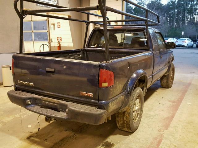 1GTCT19X238240232 - 2003 GMC SONOMA BLUE photo 4