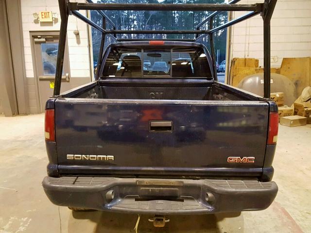 1GTCT19X238240232 - 2003 GMC SONOMA BLUE photo 6