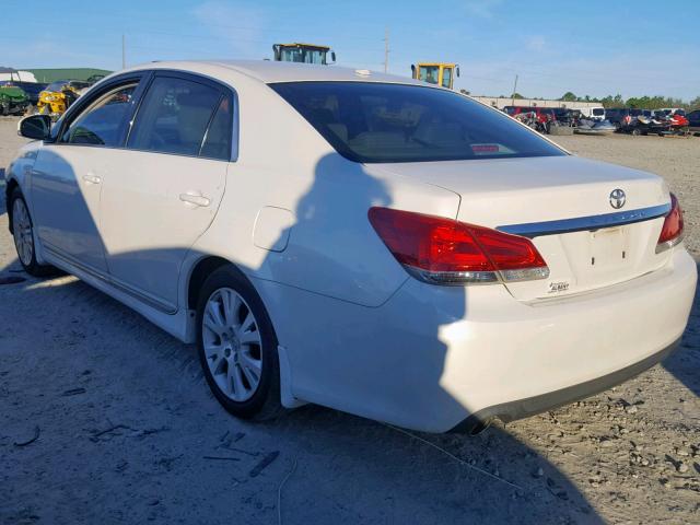 4T1BK3DB2BU404120 - 2011 TOYOTA AVALON BAS WHITE photo 3