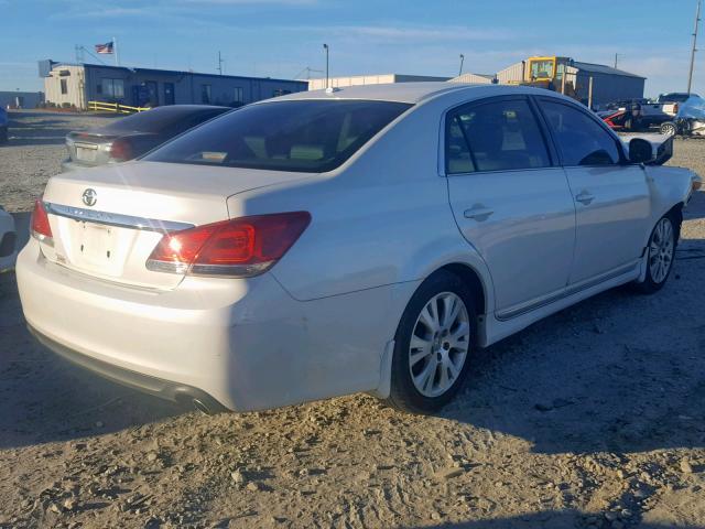 4T1BK3DB2BU404120 - 2011 TOYOTA AVALON BAS WHITE photo 4