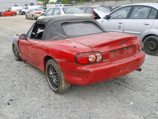 JM1NB353350412974 - 2005 MAZDA MX-5 MIATA RED photo 3