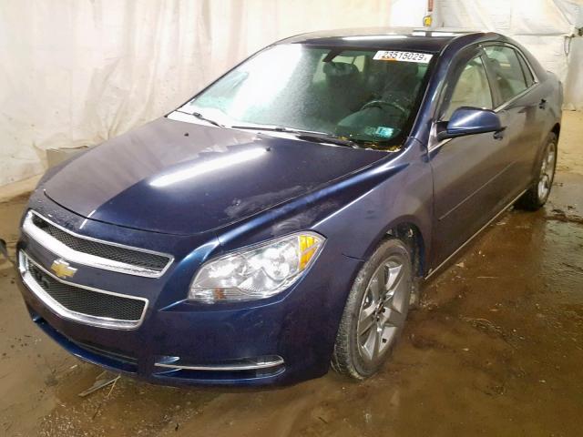 1G1ZH57B994162373 - 2009 CHEVROLET MALIBU 1LT BLUE photo 2