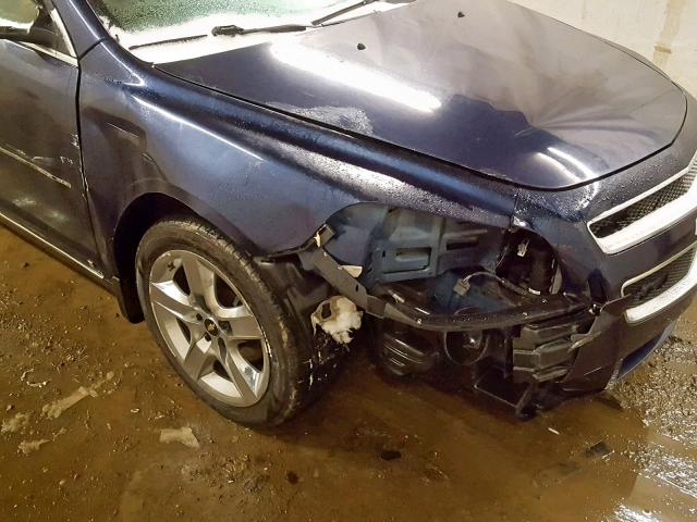 1G1ZH57B994162373 - 2009 CHEVROLET MALIBU 1LT BLUE photo 9