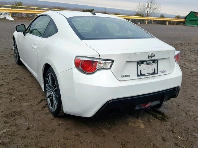 JF1ZNAA14D1717786 - 2013 SCION FRS WHITE photo 3