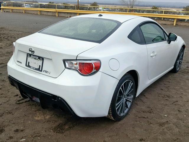 JF1ZNAA14D1717786 - 2013 SCION FRS WHITE photo 4