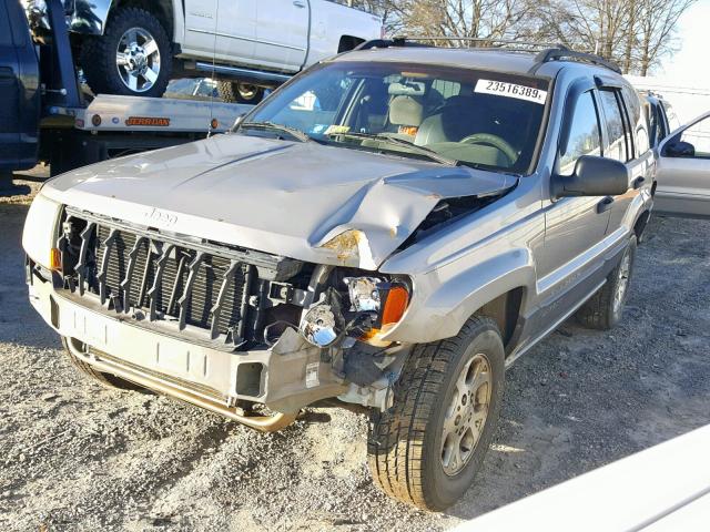 1J4GW48S31C660067 - 2001 JEEP GRAND CHER GRAY photo 2