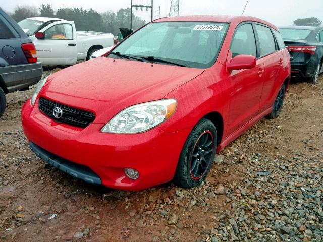 2T1KR32E26C558181 - 2006 TOYOTA COROLLA MA RED photo 2