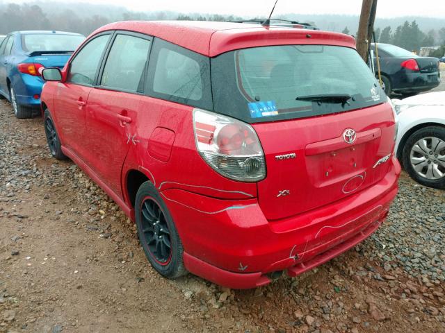 2T1KR32E26C558181 - 2006 TOYOTA COROLLA MA RED photo 3