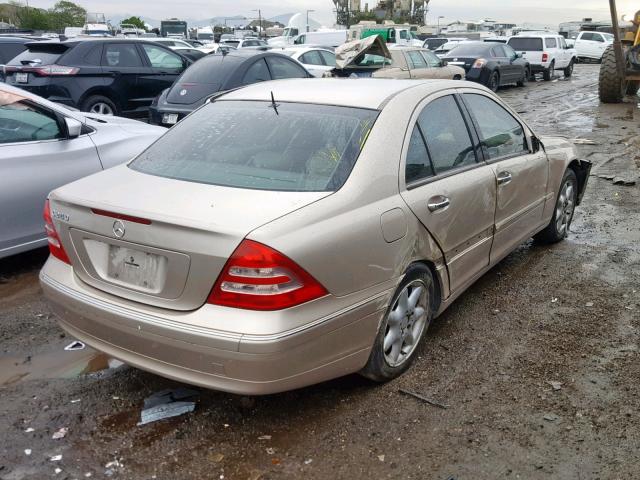 WDBRF61J52E003318 - 2002 MERCEDES-BENZ C 240 GOLD photo 4