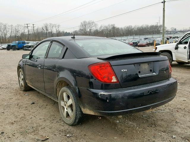 1G8AW15F17Z107905 - 2007 SATURN ION LEVEL BLACK photo 3