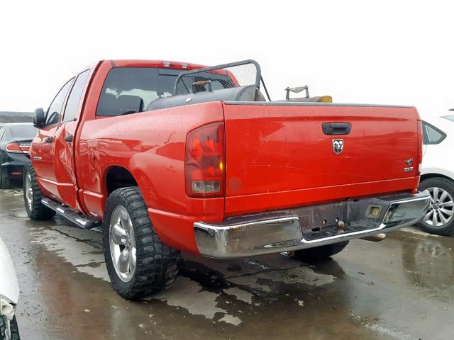 1D7HA18N85S107630 - 2005 DODGE RAM 1500 S RED photo 3