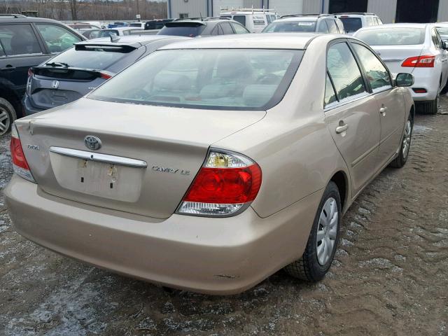 4T1BE32K76U746601 - 2006 TOYOTA CAMRY LE TAN photo 4