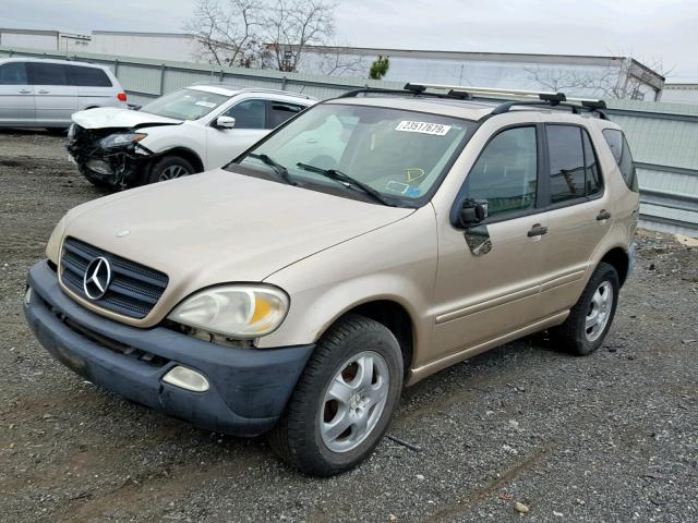 4JGAB54E62A297169 - 2002 MERCEDES-BENZ ML 320 TAN photo 2