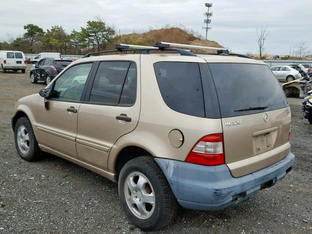 4JGAB54E62A297169 - 2002 MERCEDES-BENZ ML 320 TAN photo 3