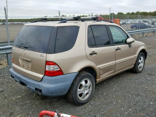 4JGAB54E62A297169 - 2002 MERCEDES-BENZ ML 320 TAN photo 4