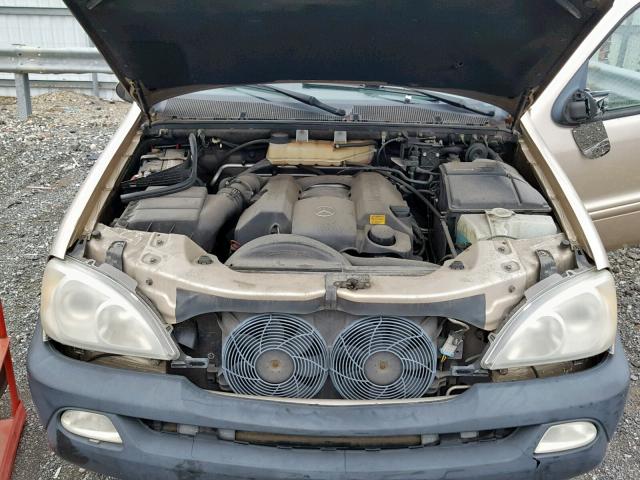 4JGAB54E62A297169 - 2002 MERCEDES-BENZ ML 320 TAN photo 7