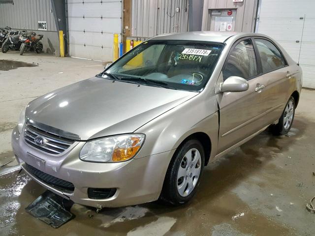 KNAFE122275408722 - 2007 KIA SPECTRA EX BEIGE photo 2