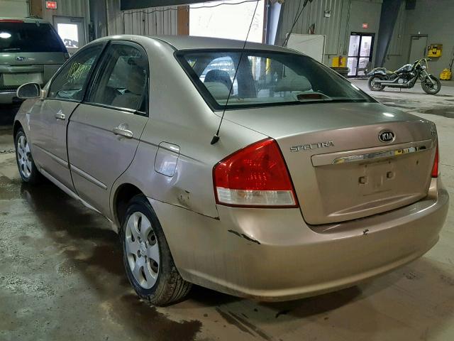 KNAFE122275408722 - 2007 KIA SPECTRA EX BEIGE photo 3