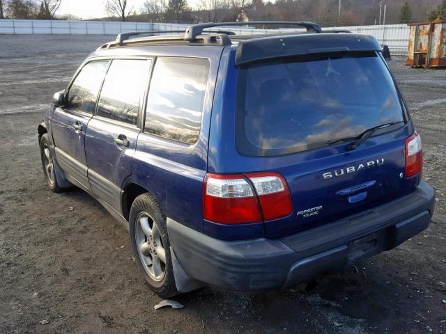 JF1SF63581H739224 - 2001 SUBARU FORESTER L BLUE photo 3