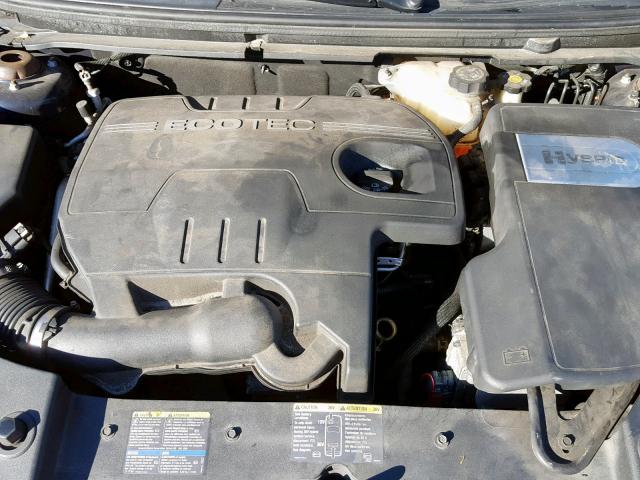 1G1ZF575X8F260198 - 2008 CHEVROLET MALIBU HYB BLUE photo 7