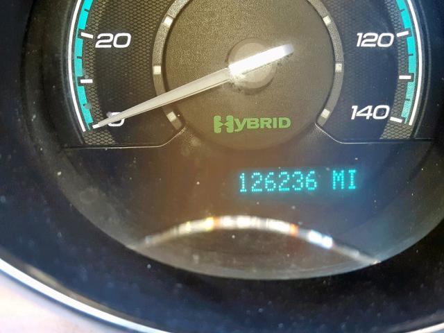 1G1ZF575X8F260198 - 2008 CHEVROLET MALIBU HYB BLUE photo 8