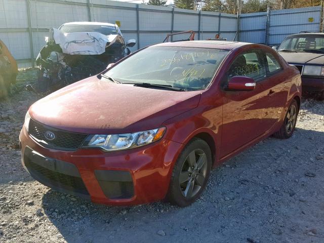 KNAFU6A29A5149235 - 2010 KIA FORTE EX RED photo 2